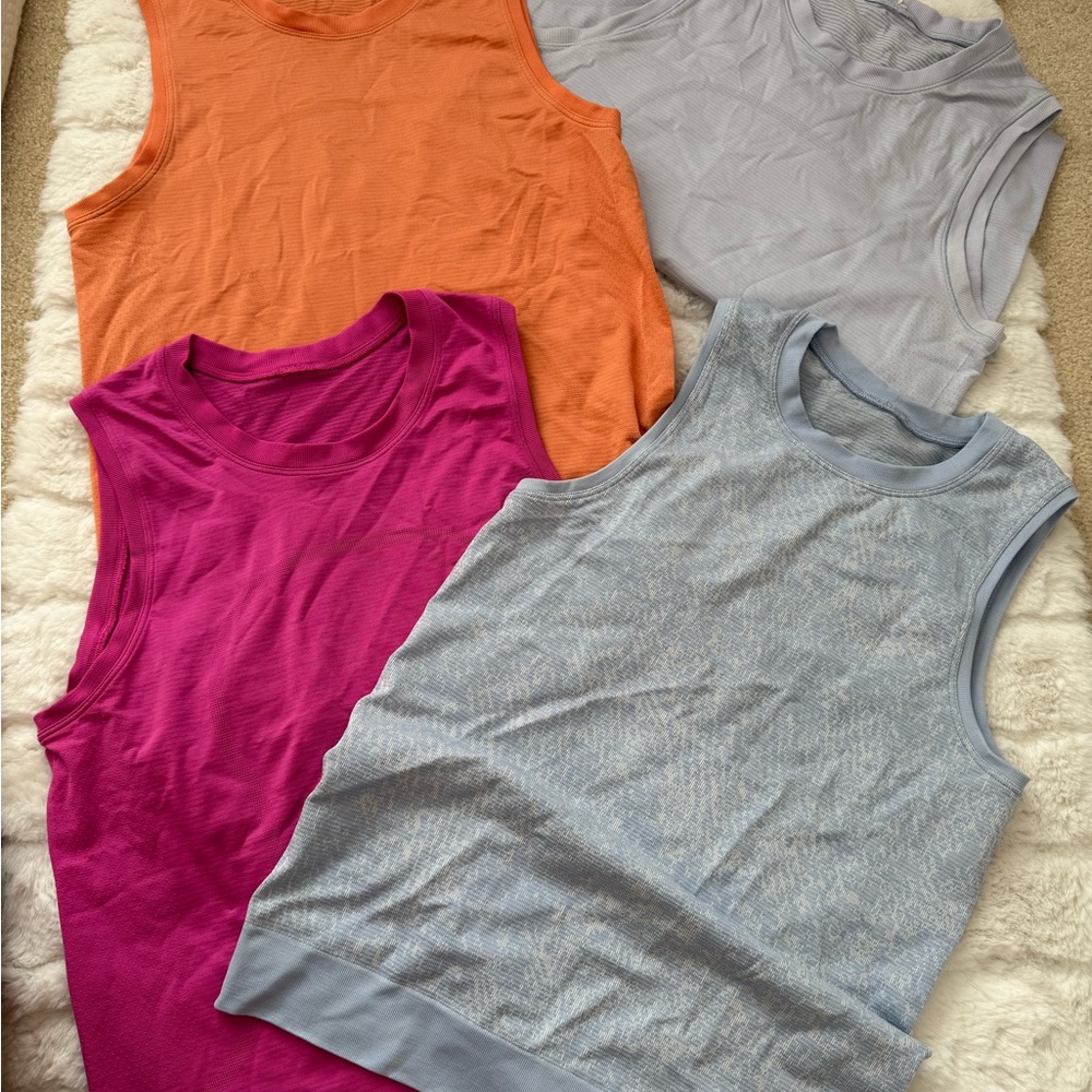 lululemon athletica Women's Muscle Tees - Orange, Pink, Gray, Blue